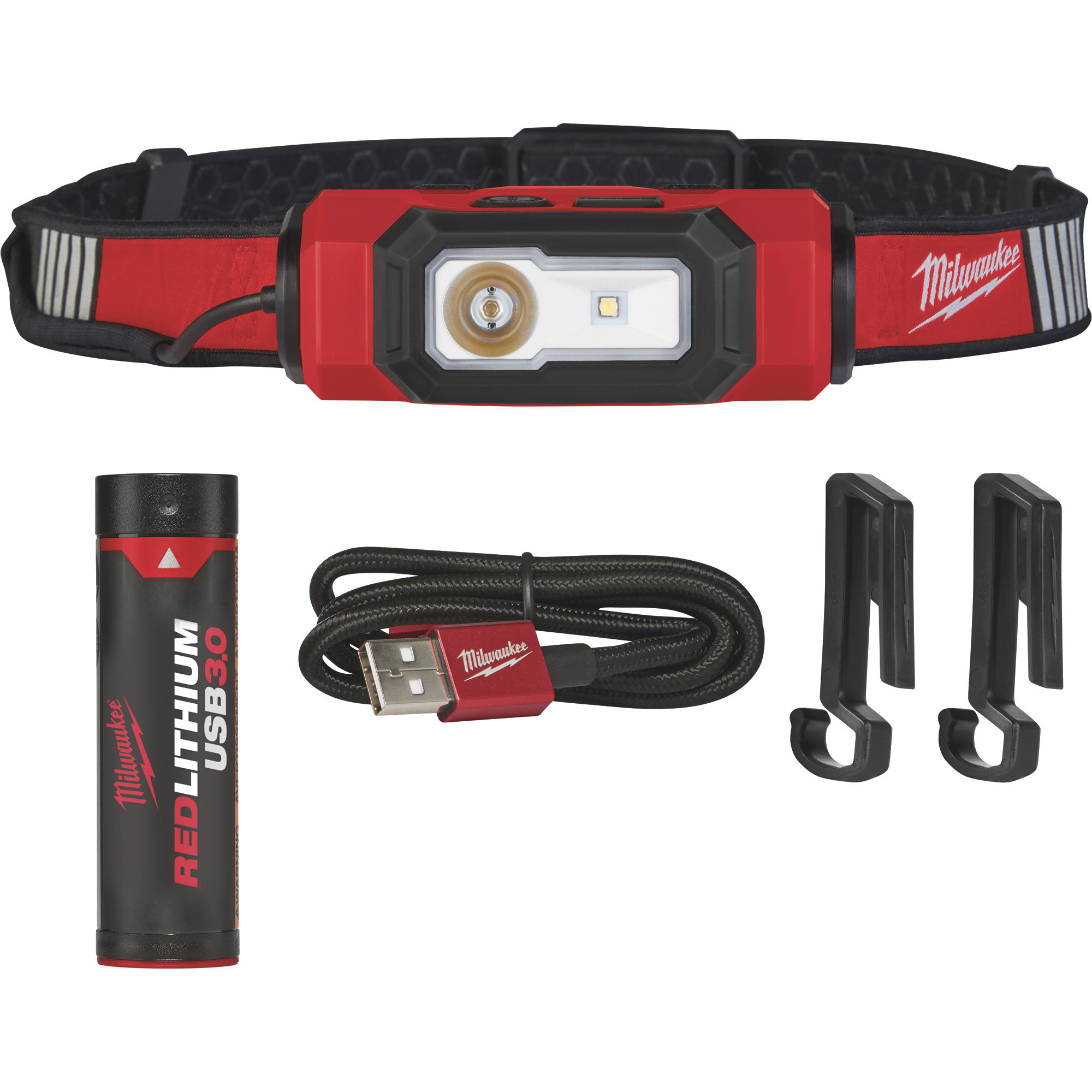 Milwaukee USB Rechargeable BEACON Hard Hat Light, 600 Lumens, Model# 2116-21